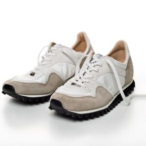 Spalwart Marathon Trail Low Sneakers in White and Taupe Outdoor Voices
